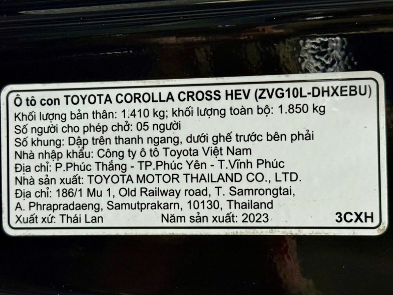 Toyota Corolla Cross Hybrid 2023 Odo 7014 Km
